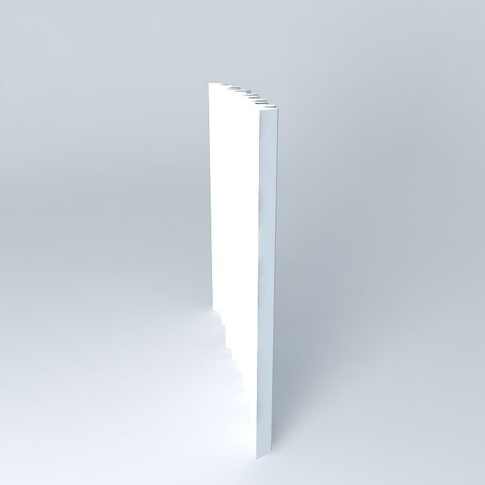 Curtain gray Free 3D model_2