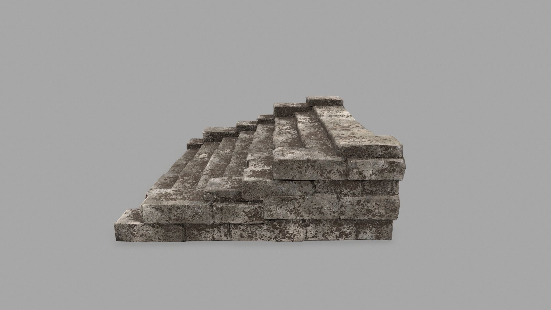 stairs 2 stone staircase Low-poly 3D model_8