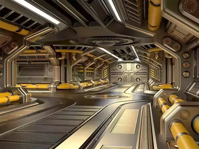 Sci Fi Modular Corridor ADVANCED EDITION 3D model