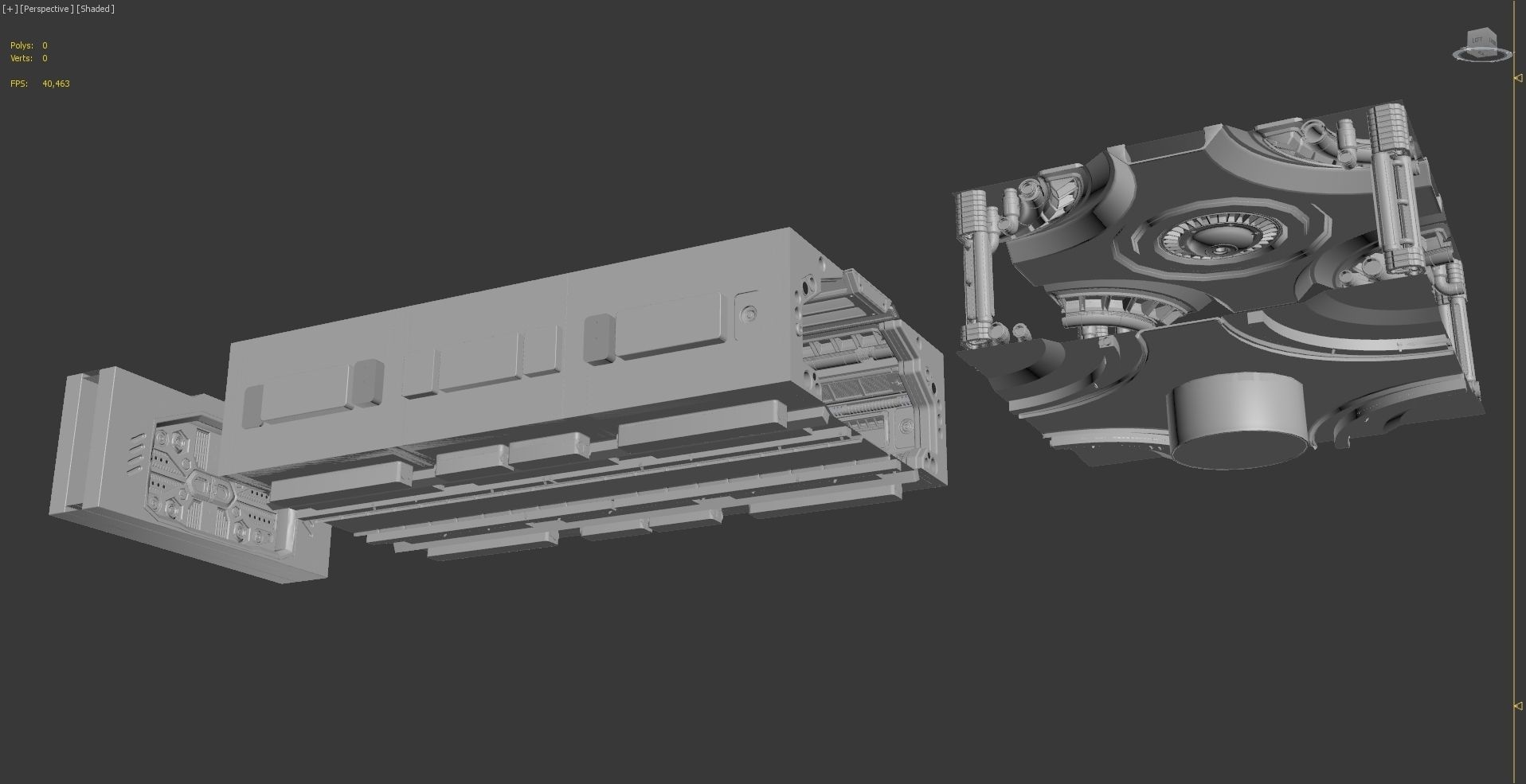 Sci Fi Modular Corridor ADVANCED EDITION 3D model_18