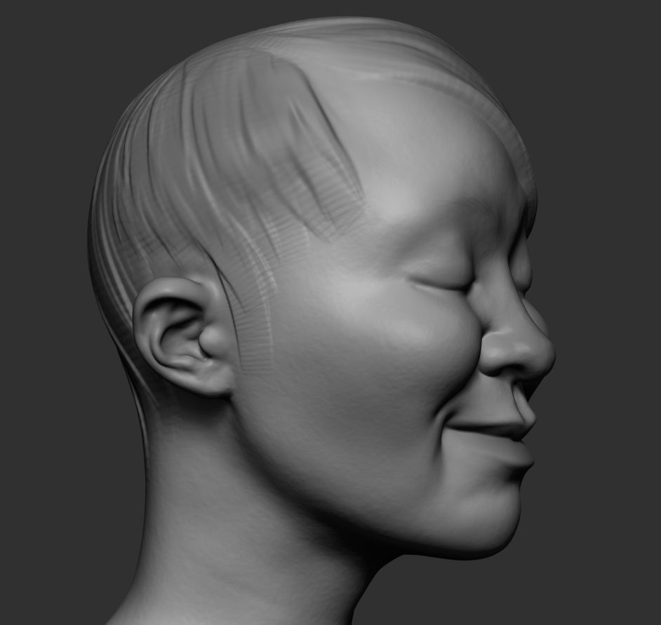 Female Heads v2 3D model_1