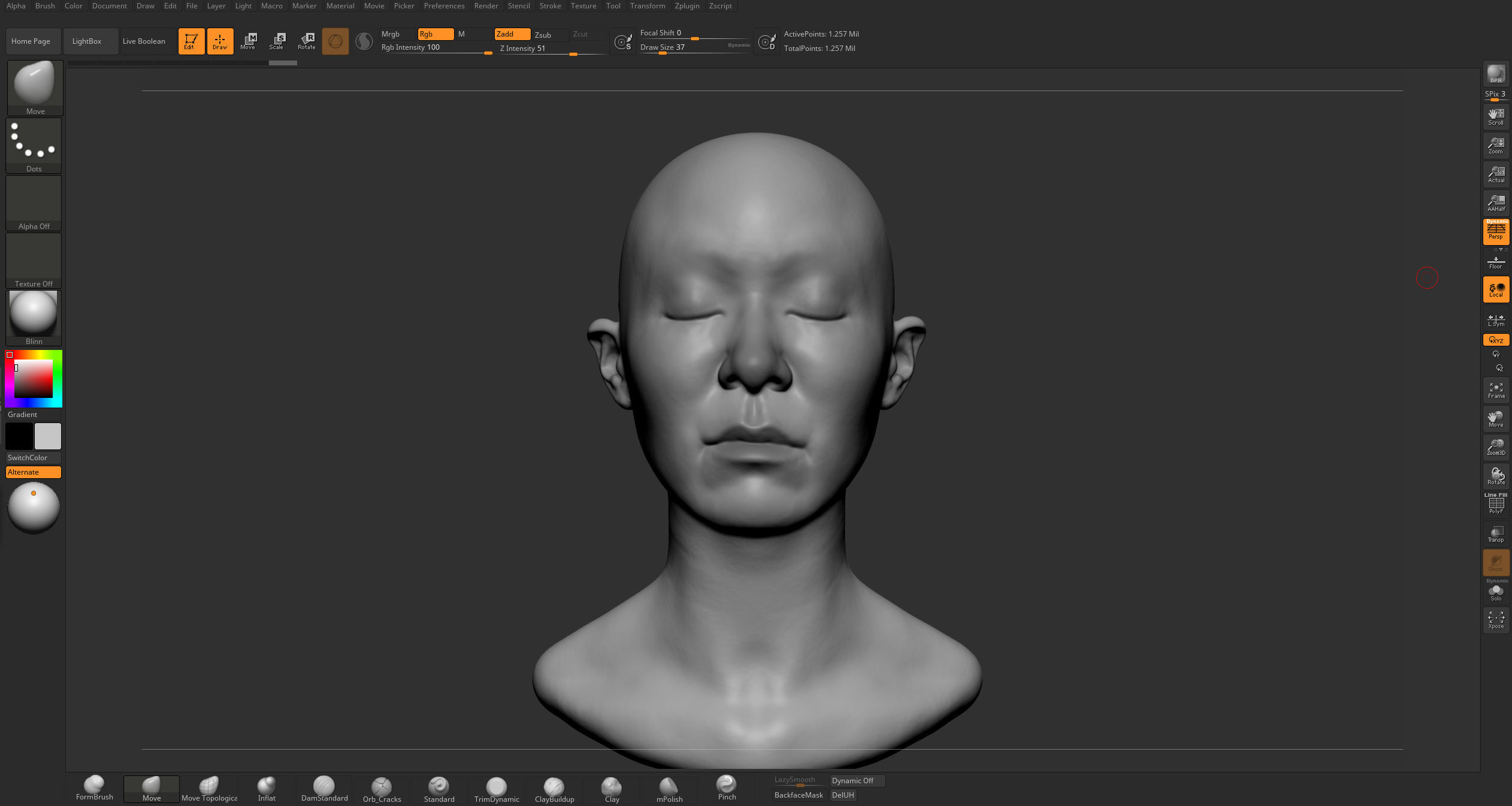 Female Heads v2 3D model_7