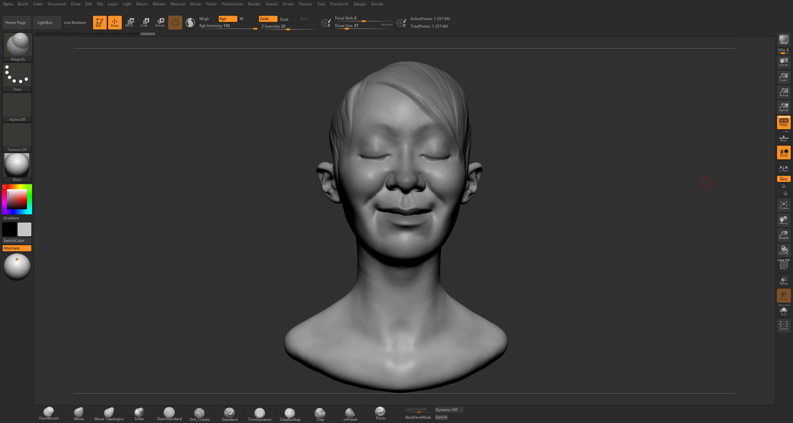 Female Heads v2 3D model_3
