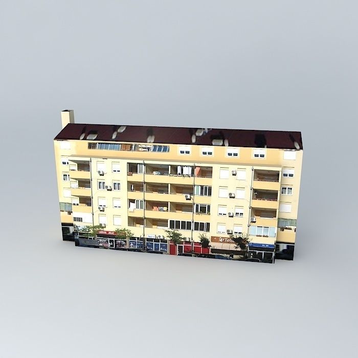 Residential Building In Mostar Free 3D model_2
