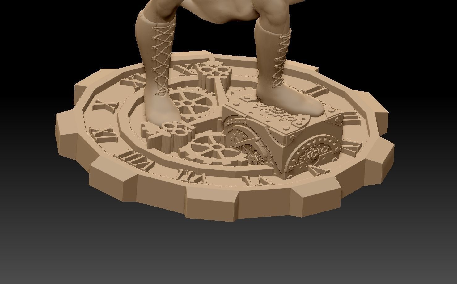 Steam Punk Woman 001 3D print model_20