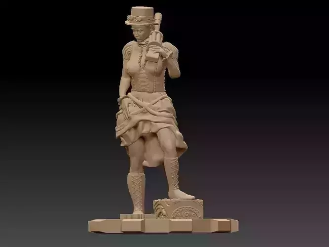 Steam Punk Woman 001 3D print model