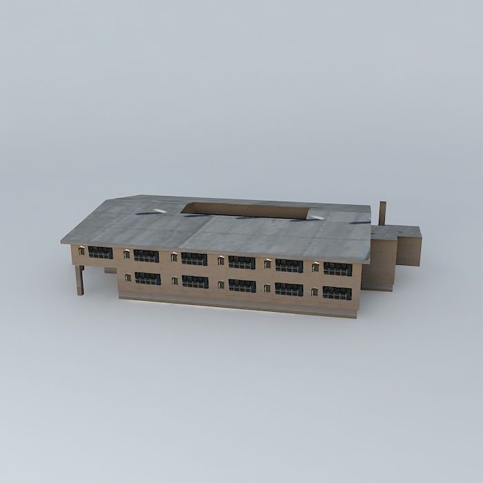 Elementary School In Mostar Free 3D model_1