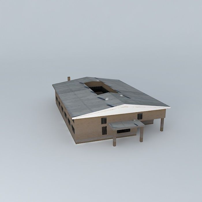 Elementary School In Mostar Free 3D model_2