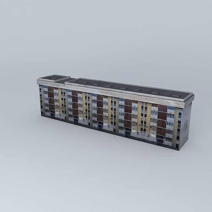 Residential Building In Mostar Free 3D model_1