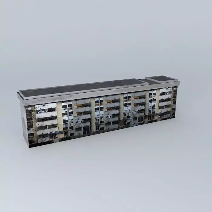 Residential Building In Mostar Free 3D model_0