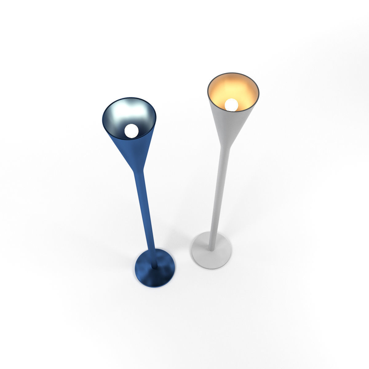 Floor Lamps Luminator FontanaArte 3D model_1