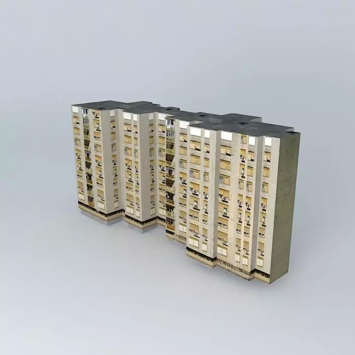 Residential Building In Mostar Free 3D model_0
