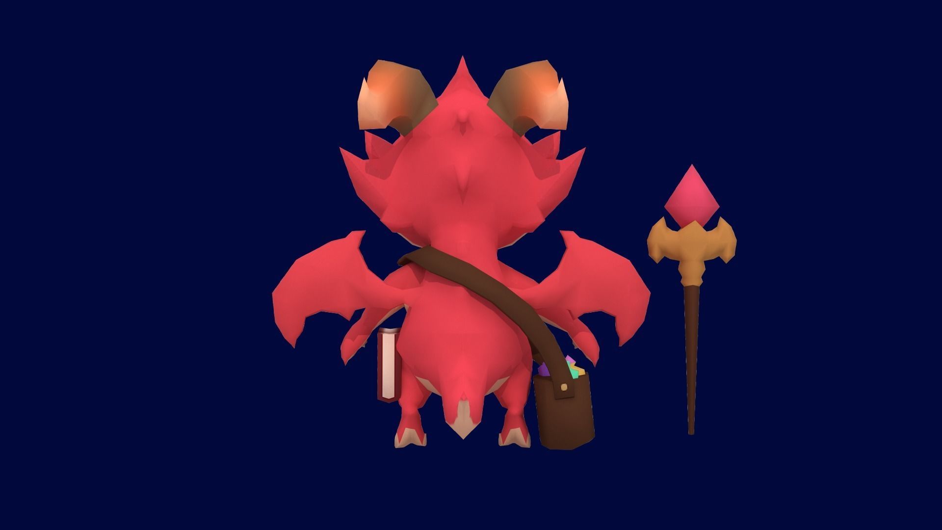 Asset - Game - Character - Baby Dragon - Low Poly Low-poly 3D model_16
