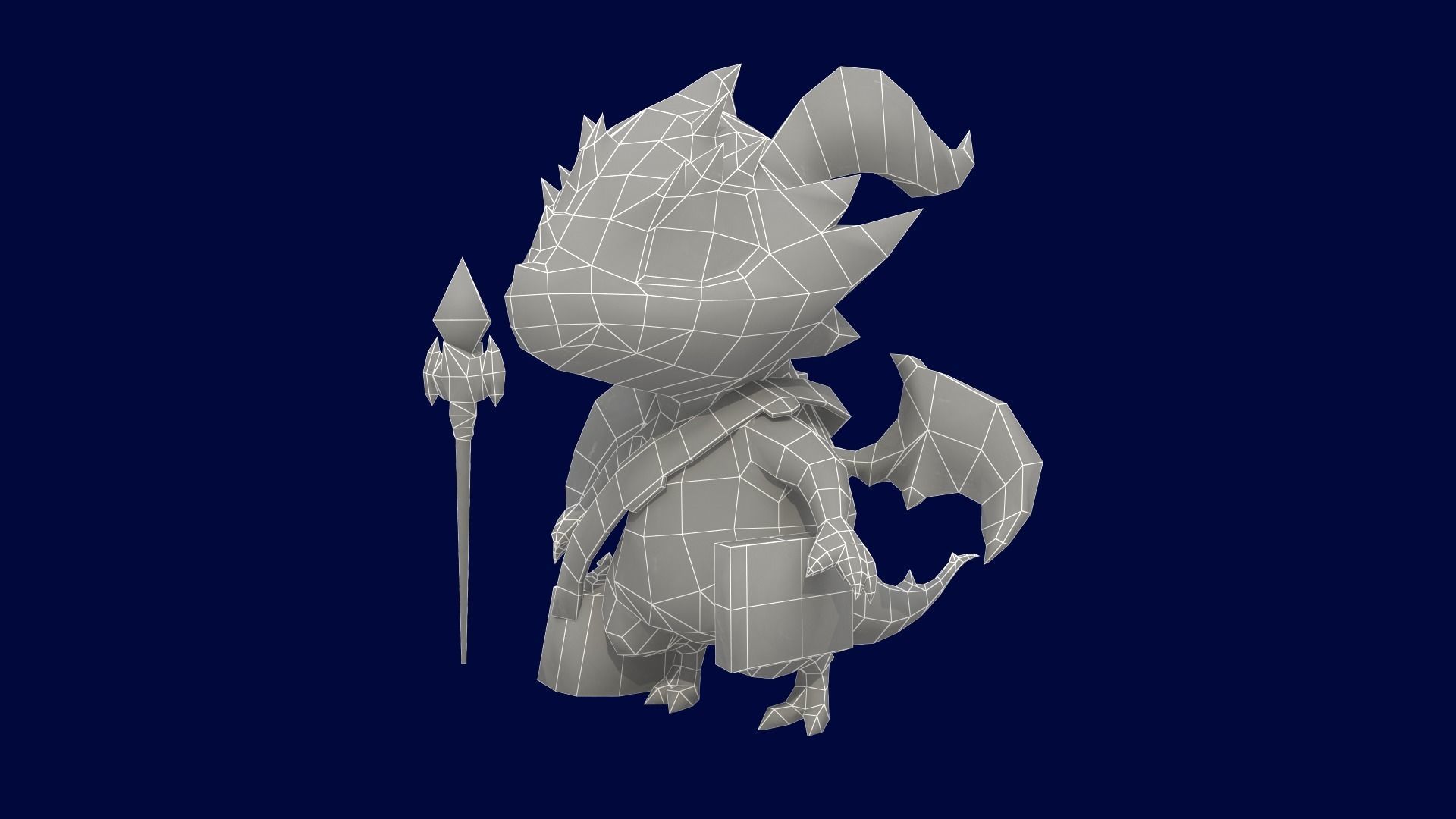 Asset - Game - Character - Baby Dragon - Low Poly Low-poly 3D model_19