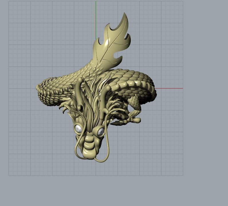 Men Dragon ring 3d print model 3D print model_15