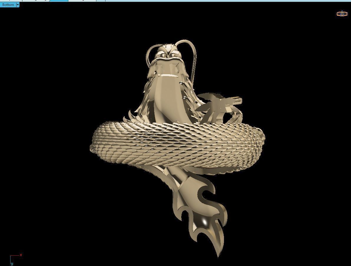 Men Dragon ring 3d print model 3D print model_8