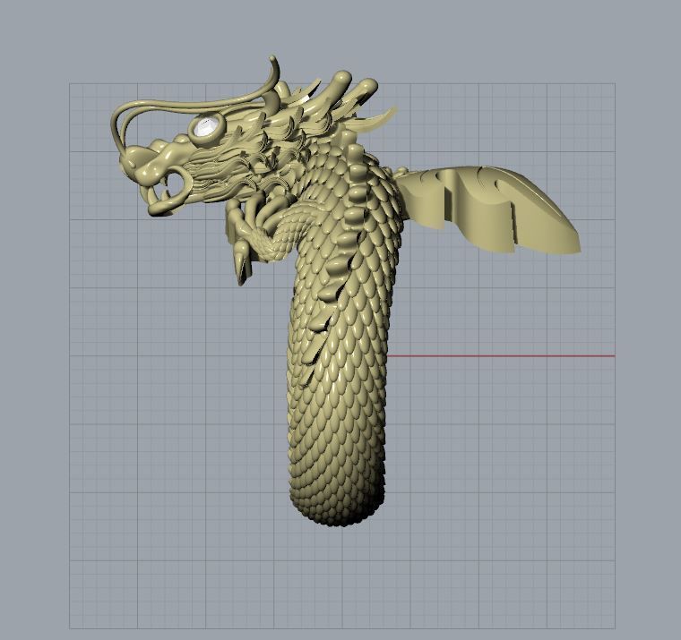 Men Dragon ring 3d print model 3D print model_17