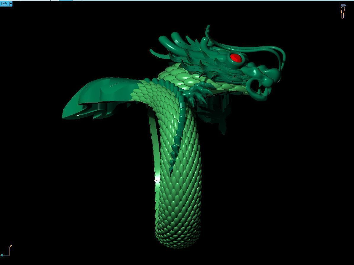 Men Dragon ring 3d print model 3D print model_14