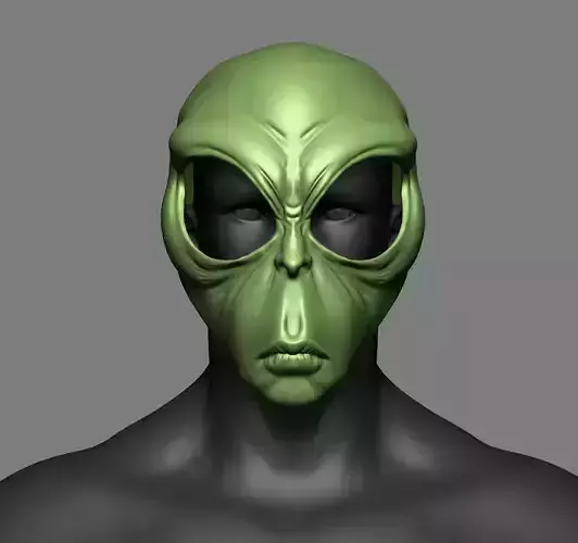 Alien Mask Cosplay Costume Helmet  3D print model