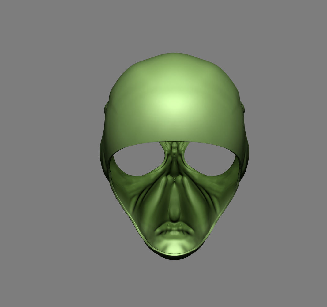 Alien Mask Cosplay Costume Helmet  3D print model_5