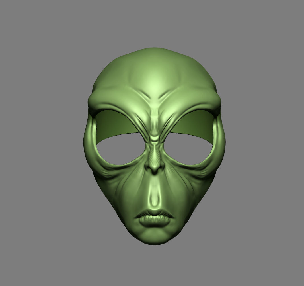Alien Mask Cosplay Costume Helmet  3D print model_1