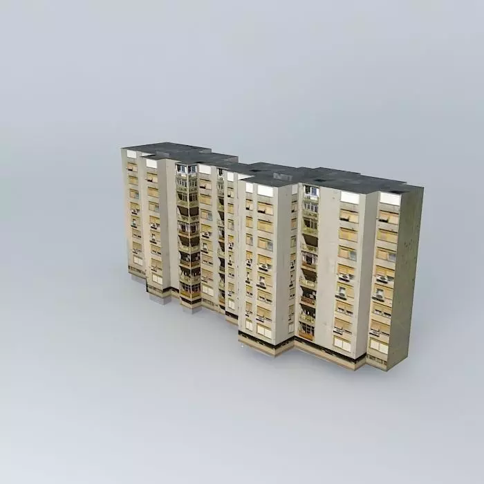 Residential Building In Mostar Free 3D model_0