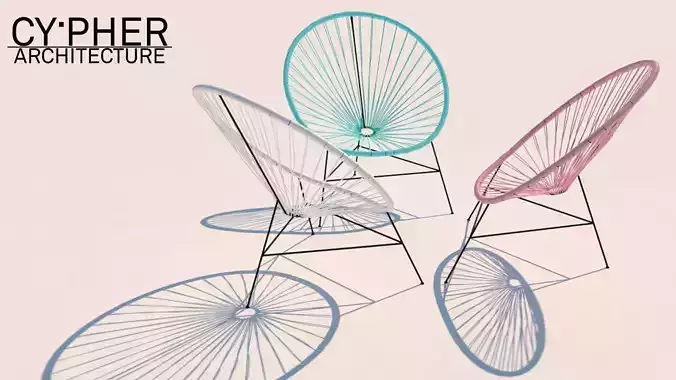 Acapulco chair 3D model