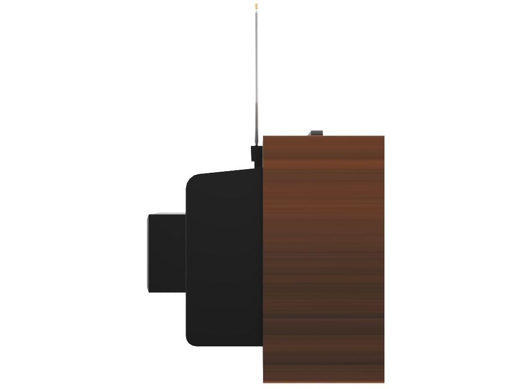 Old color TV 3D model_6