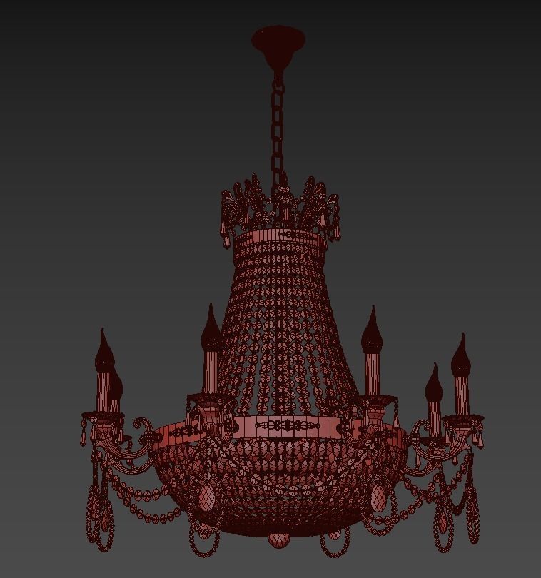 Chandelier Lodi E 1 6 8 200 A 3D model_2