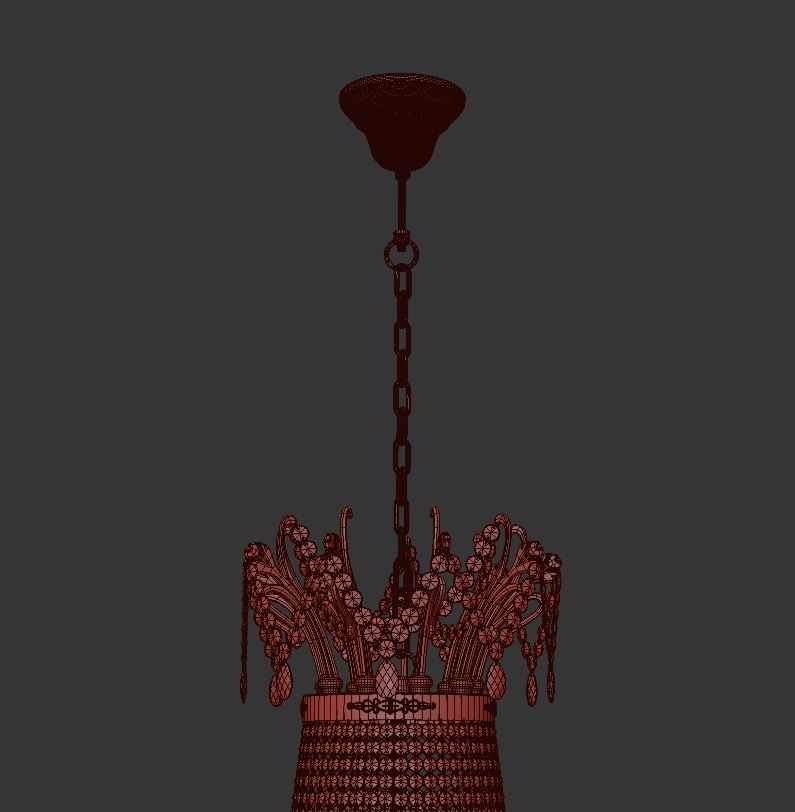 Chandelier Lodi E 1 6 16 200 G 3D model_4