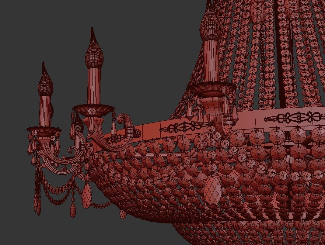 Chandelier Lodi E 1 6 16 200 G 3D model_5