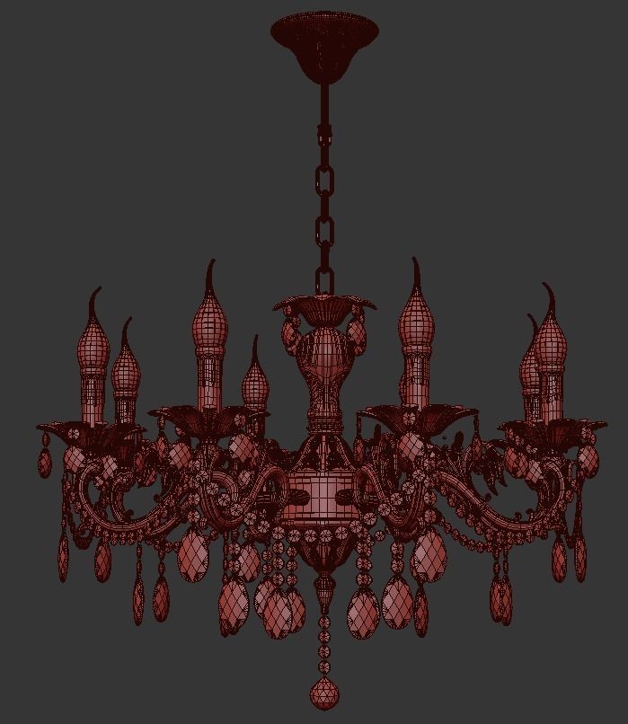 Chandelier None E 1 1 8 200 GB 3D model_2