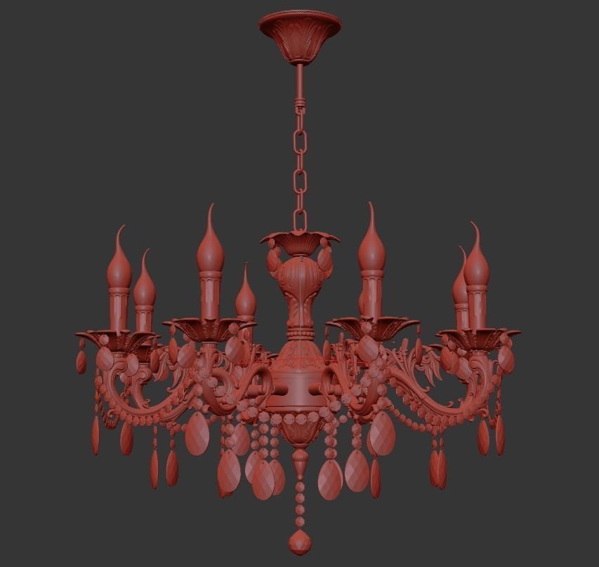 Chandelier None E 1 1 8 200 GB 3D model_1