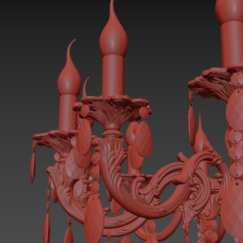 Chandelier Siena E 1 1 12 200 AG 3D model_3