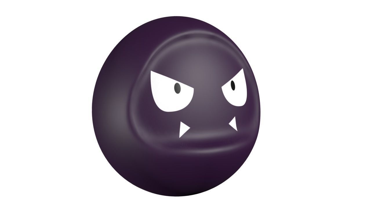 Tumbler 09 Gastly Low-poly 3D model_2