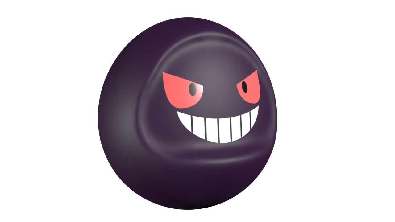 Tumbler 10 Gengar Low-poly 3D model_2