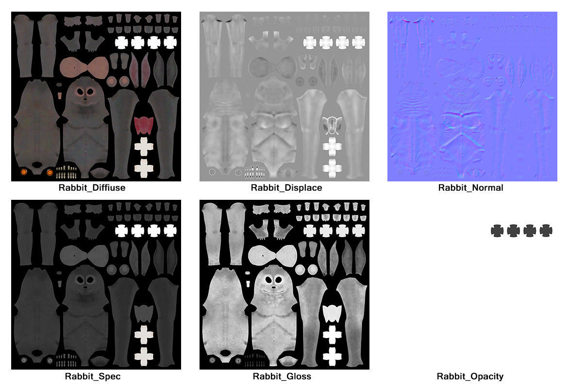 Creature Rabbit 3D model_31