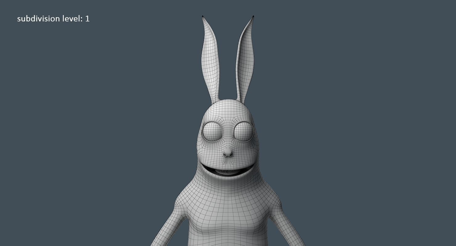 Creature Rabbit 3D model_8