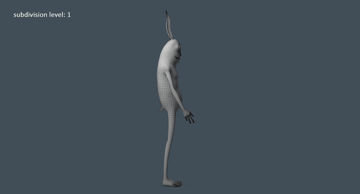 Creature Rabbit 3D model_11