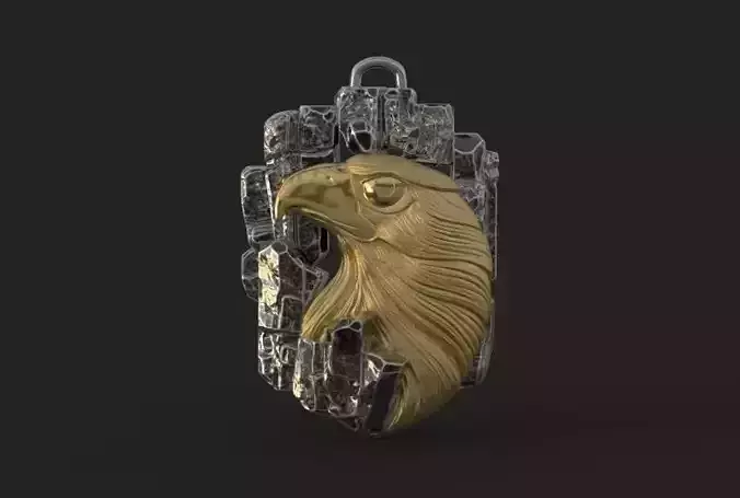 Eagle Head Necklace  Magerit  3D print model