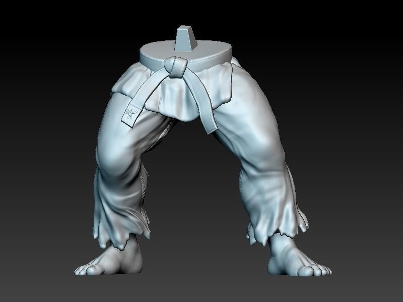 Street Fighter Ryu - Fight stance pose 3D print model_8