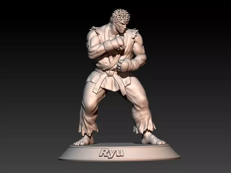 Street Fighter Ryu - Fight stance pose 3D print model_0