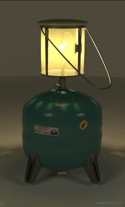 Gas Lamp 3d Model Free 3D model_2