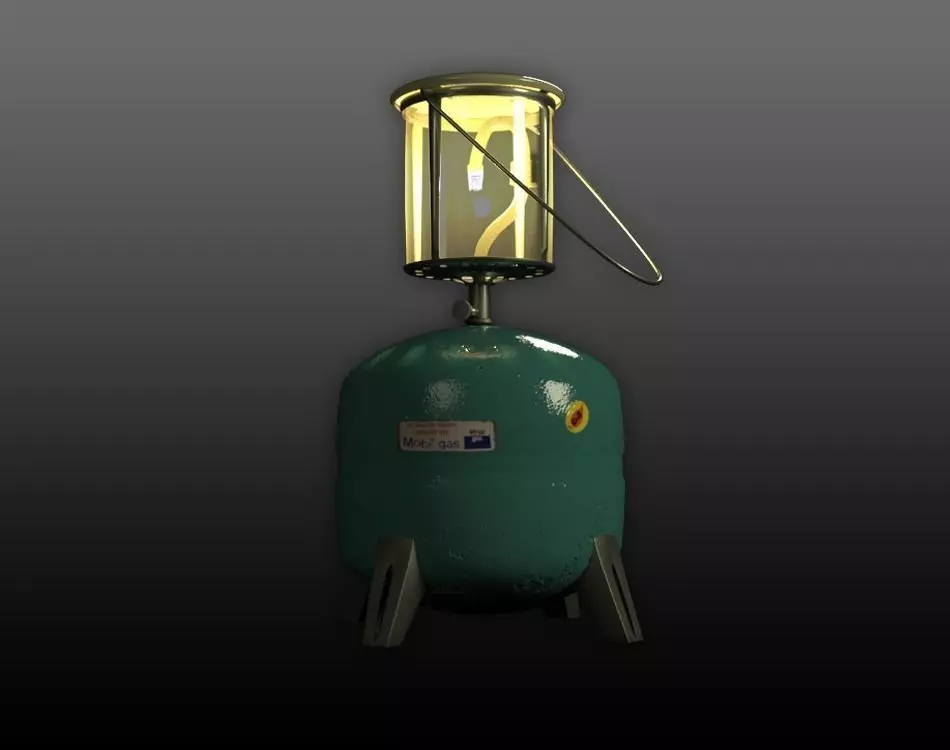 Gas Lamp 3d Model Free 3D model_0