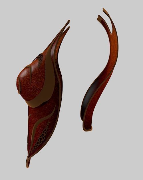 Celtic Female Armour 3D model_2