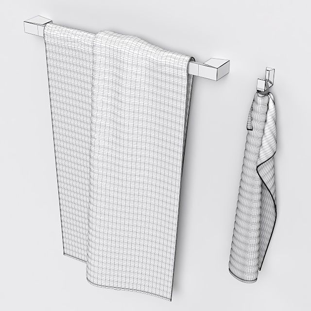 Bathroom accessories Grohe Selection Cube 3D model CGTrader