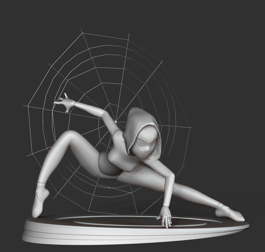Spider Gwen 3D print model_10