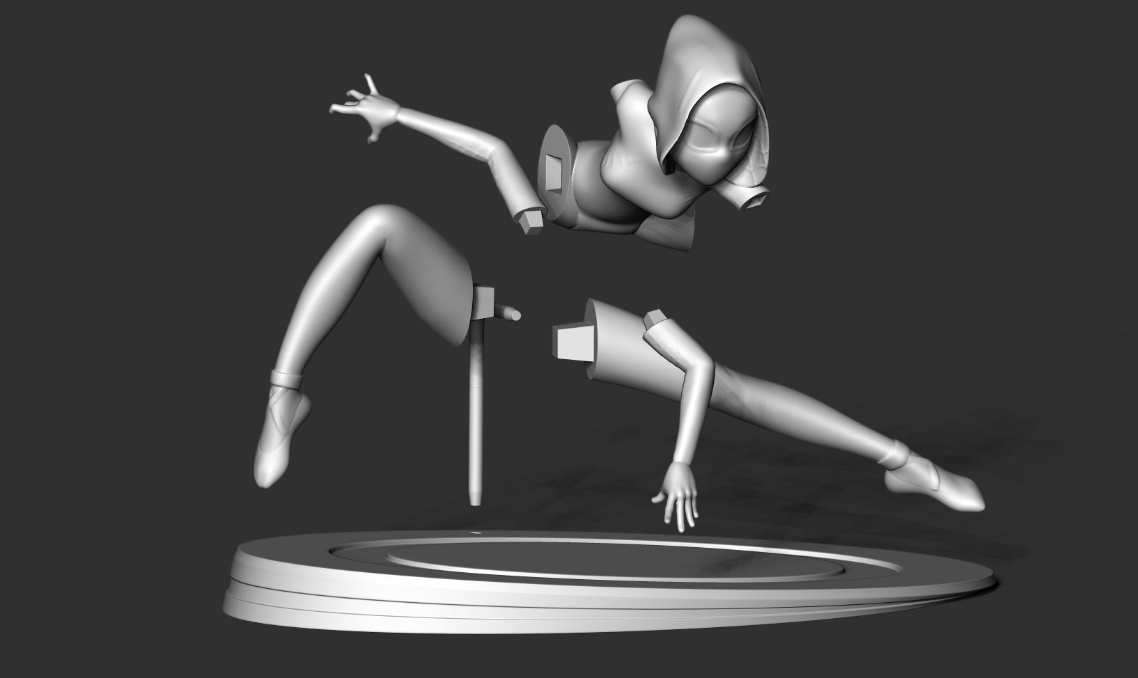 Spider Gwen 3D print model_4