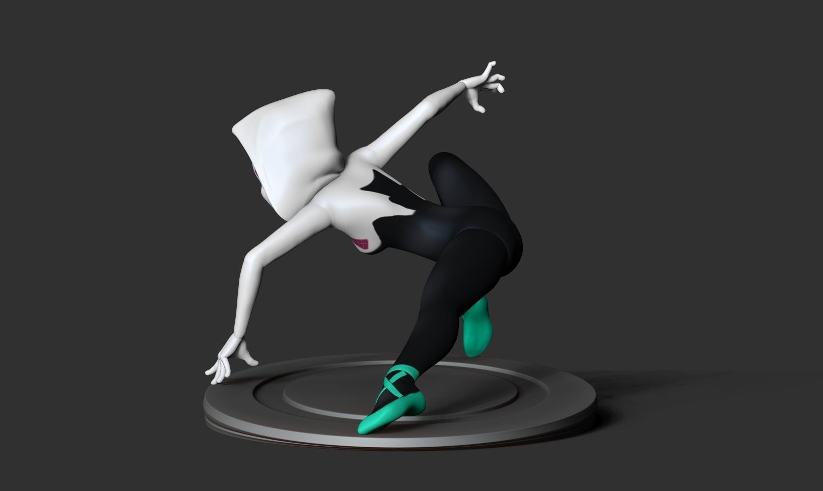 Spider Gwen 3D print model_5