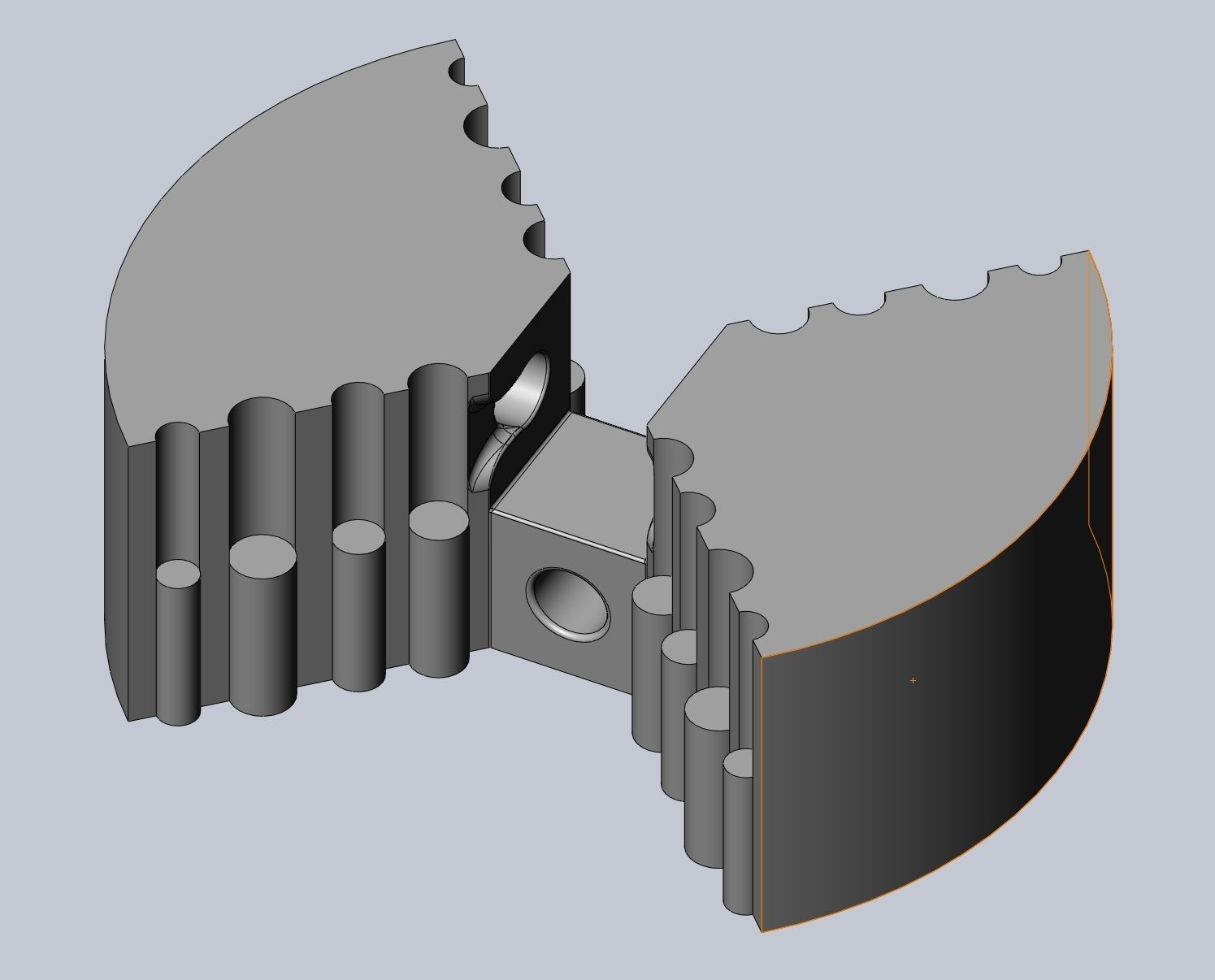 Centrifugal Cross Riddle Puzzle 3D print model_15